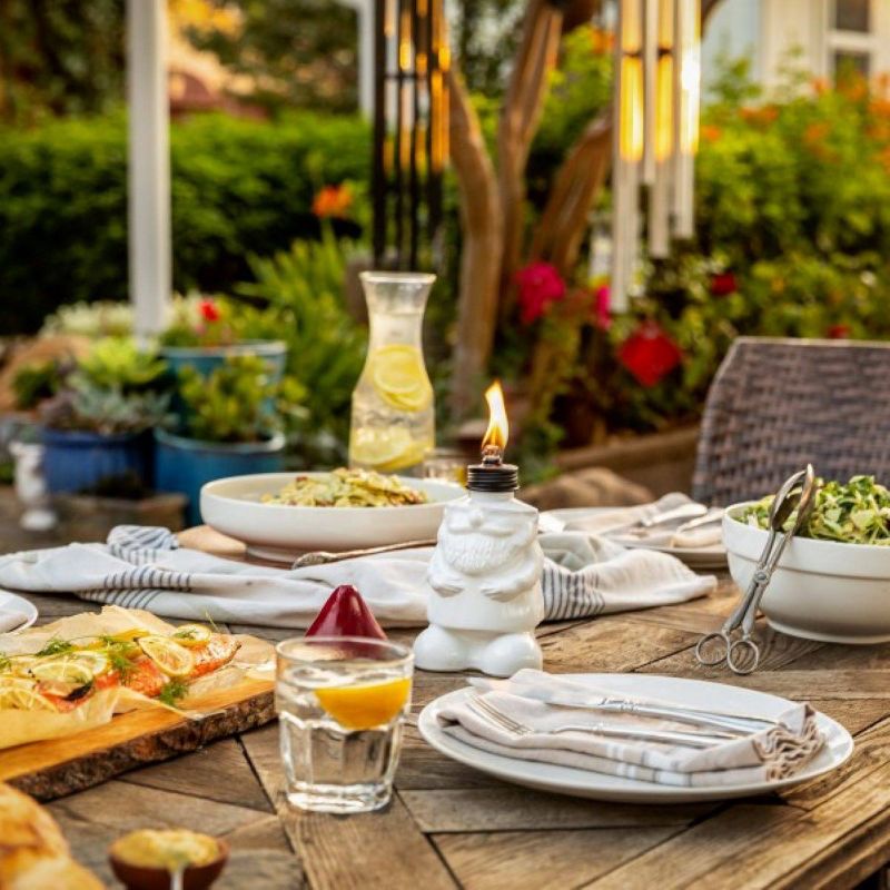 7'' 2pk Decorative Tabletop Gnome Torch - TIKI