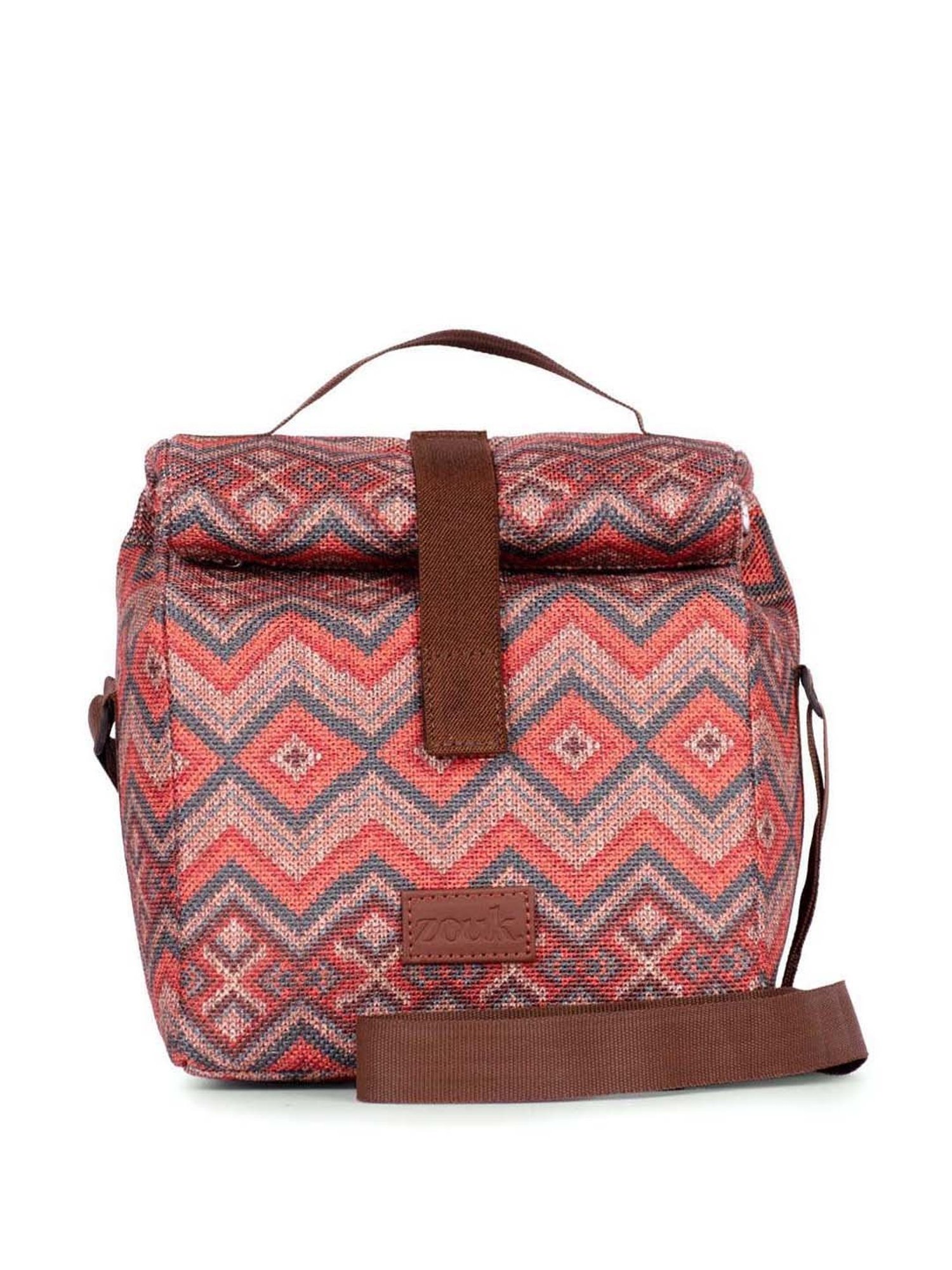 ZOUK Multicolor Woven Handbag