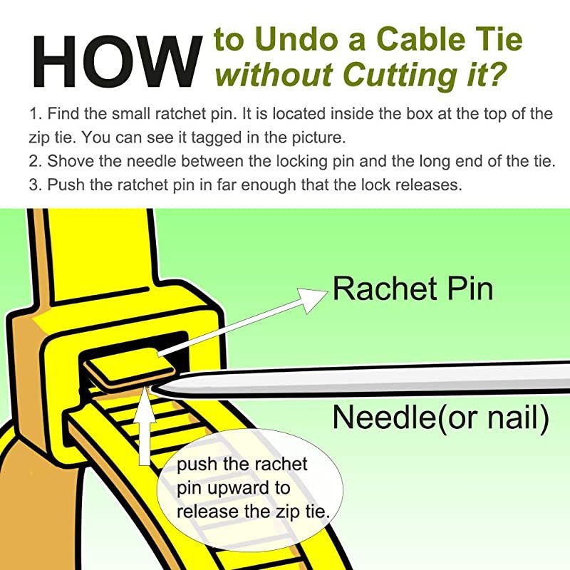 Ties Heavy Duty 12 Inch Actual 118 Inch Cable Ties Black Tie 200 Packs Wire Ties 120LB Tensile Strength UV Resistant PA66 Nylon ties 03 inch Wide and 006 Inch Thick