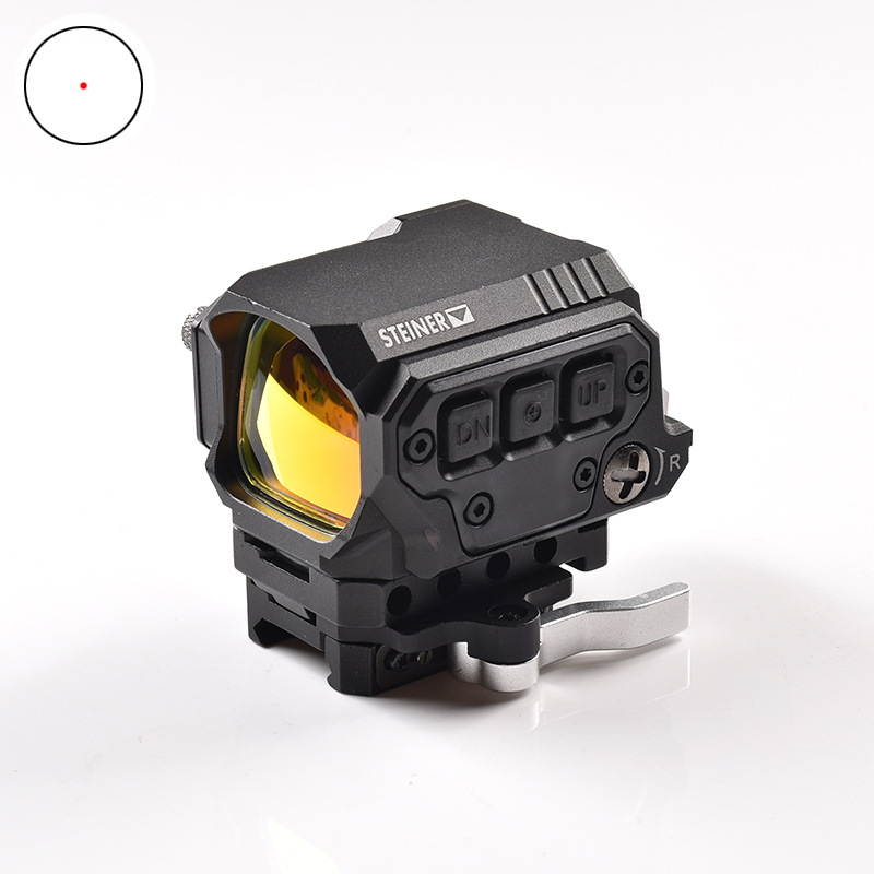 Rifle scope with red dot in R1X Holographic weapon scope