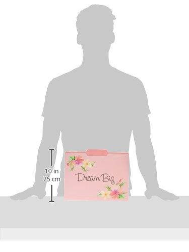 Graphique Watercolor Floral File Folder Set &ndash; File Set Includes 9 Folders and 3 Unique Floral Designs, Embellished w/Gold Foil on Durable Triple-Scored Coated Cardstock, 11.75" x 9.5"