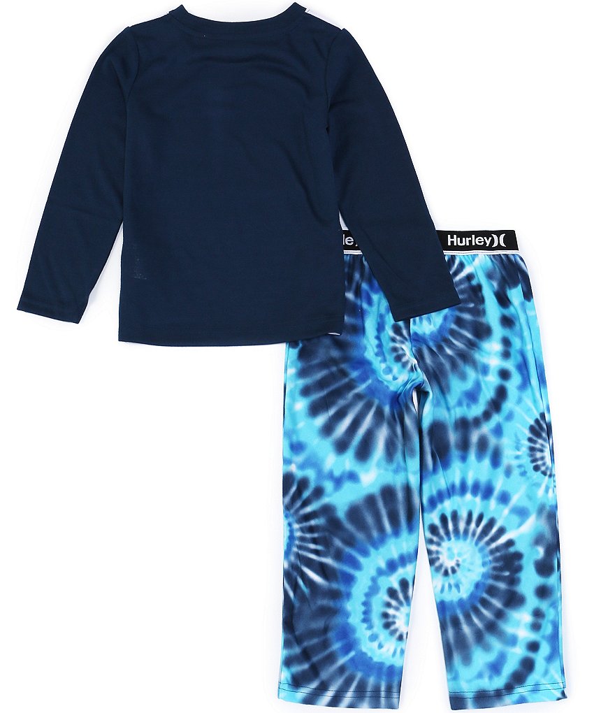 Hurley Kids 4-12 Spiral Tie Dye 2-Piece Pajamas Set
