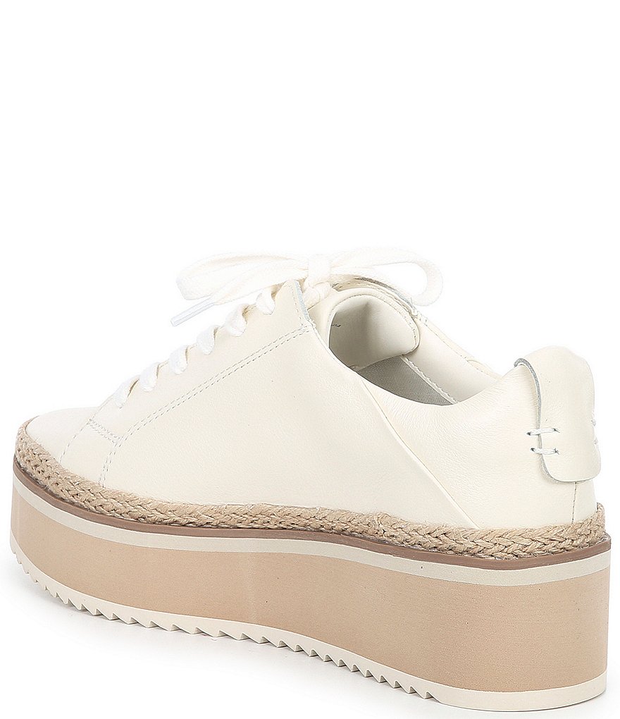 Dolce Vita Tinsley Leather Lace-Up Platform Espadrille Sneakers