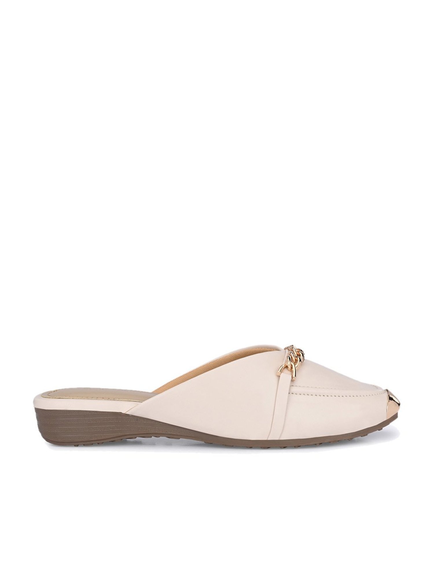 Clog London Women's Off White Mule Shoes