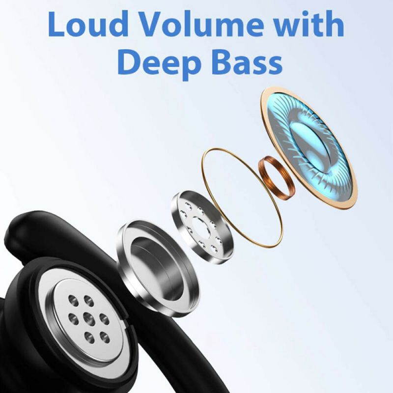 Ochine T17 TWS Wireless Bluetooth 5.0 Headset, LED Smart Digital Display, Stereo Noise Reduction,Sports Earhook