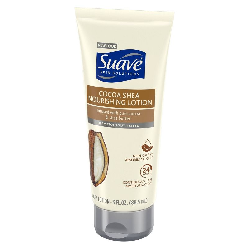 Suave Skin Solutions Smoothing with Cocoa Butter and Shea Body Lotion 3oz