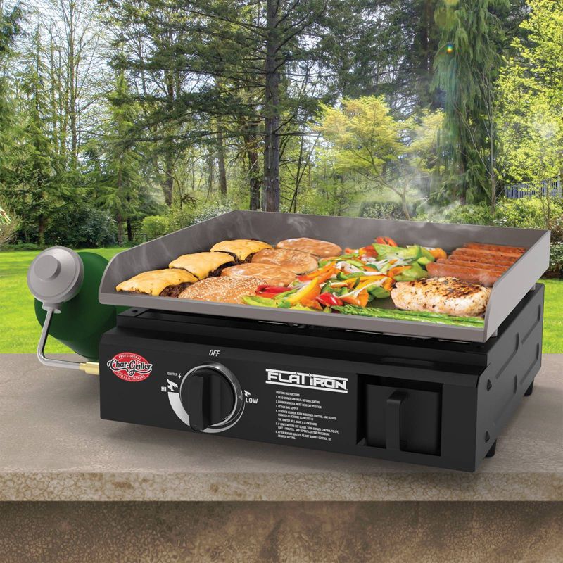 Char-Griller 8217 Flat Iron Portable Griddle