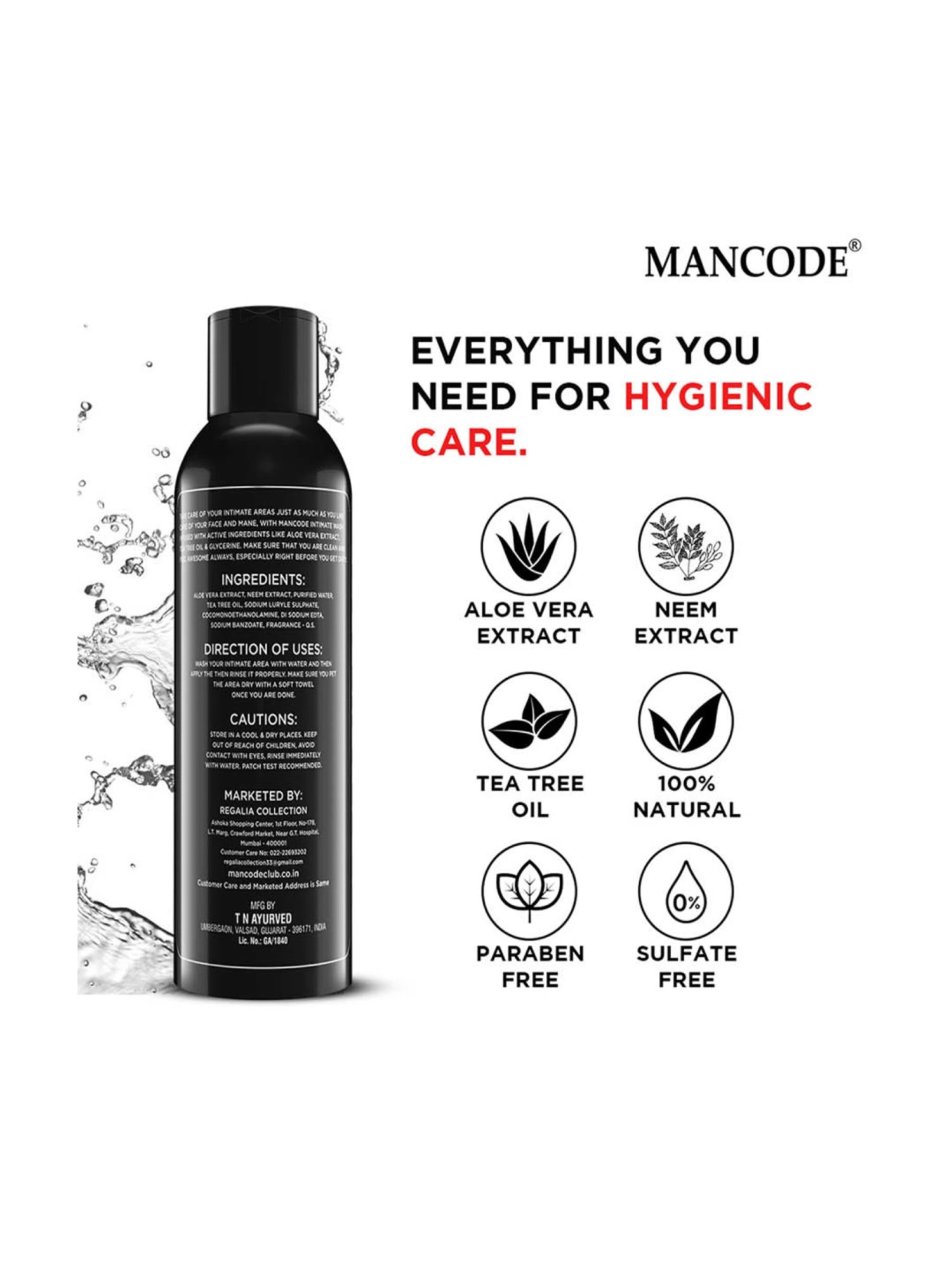 Mancode Intimate Wash for Men - 100 ml