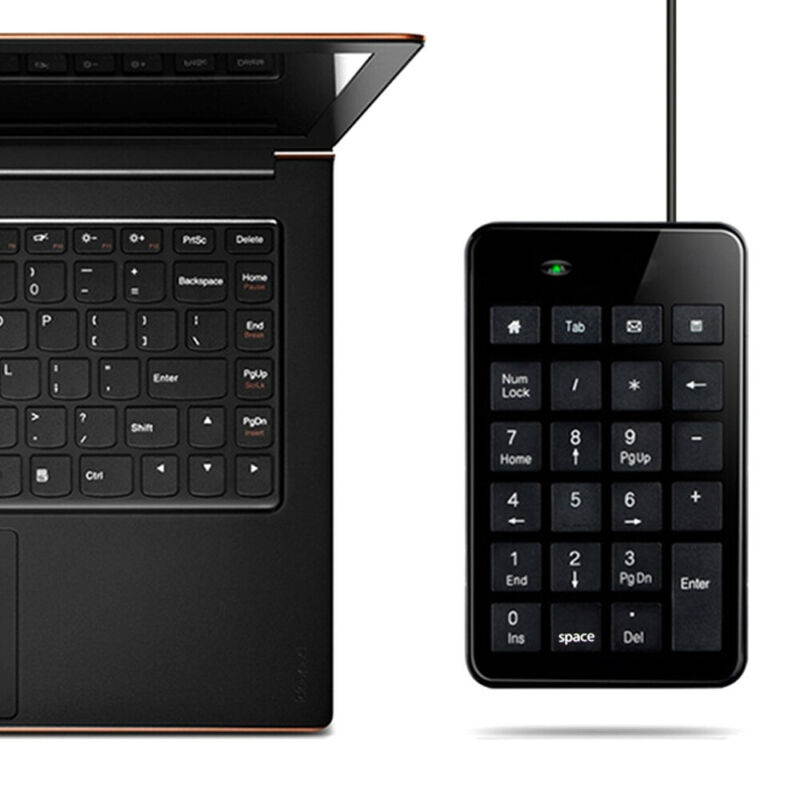 Vicabo 23 Keys Wired USB Numeric Keypad, Mini Digital Keyboard for IMac/MacBook Air/Notebook/Desktop