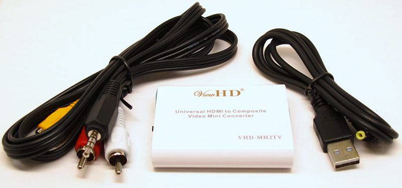 ViewHD HDMI to Composite | AV Universal Converter for PAL & NTSC Standard TV (HDMI to Composite AV Mini (VHD-MH2TV))