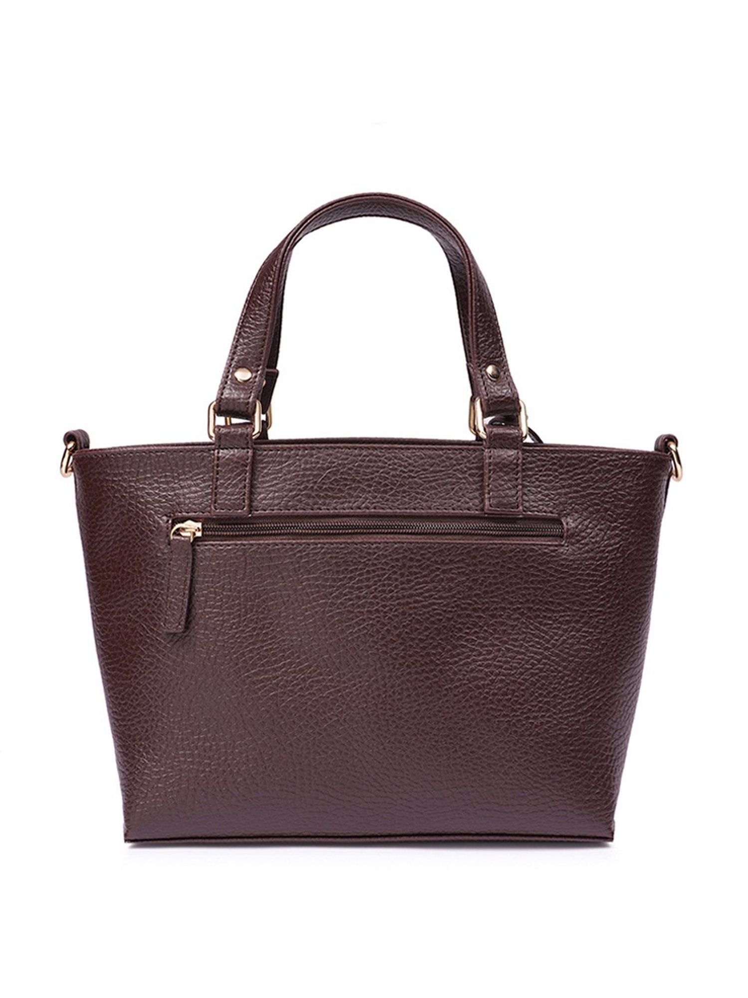 Glo By Globus Brown Textured Small Tote