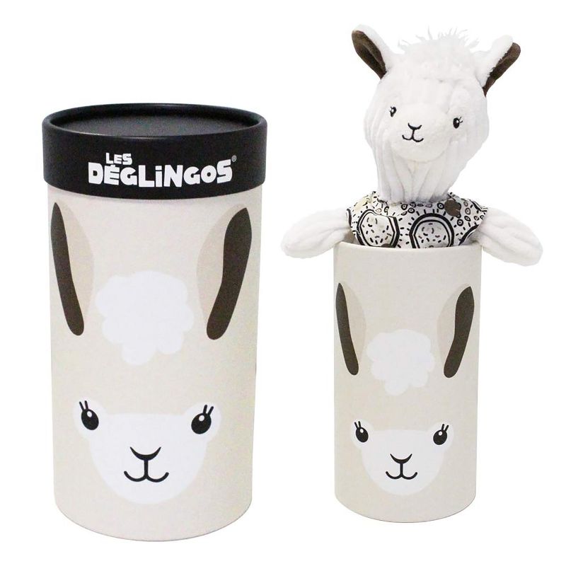 TriAction Toys Les Deglingos Big Simply Plush Animal In Tube | Muchachos the Llama