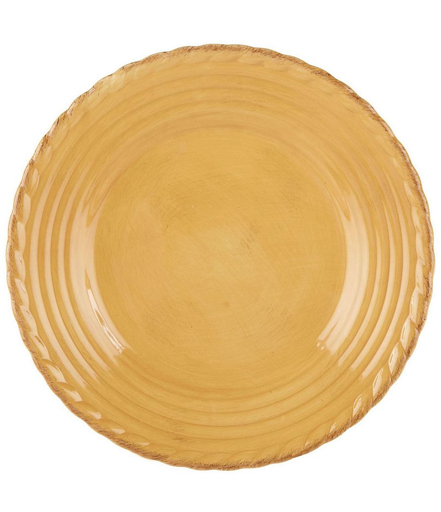 Artimino Tuscan Countryside Rope-Edged Stoneware Salad Plate