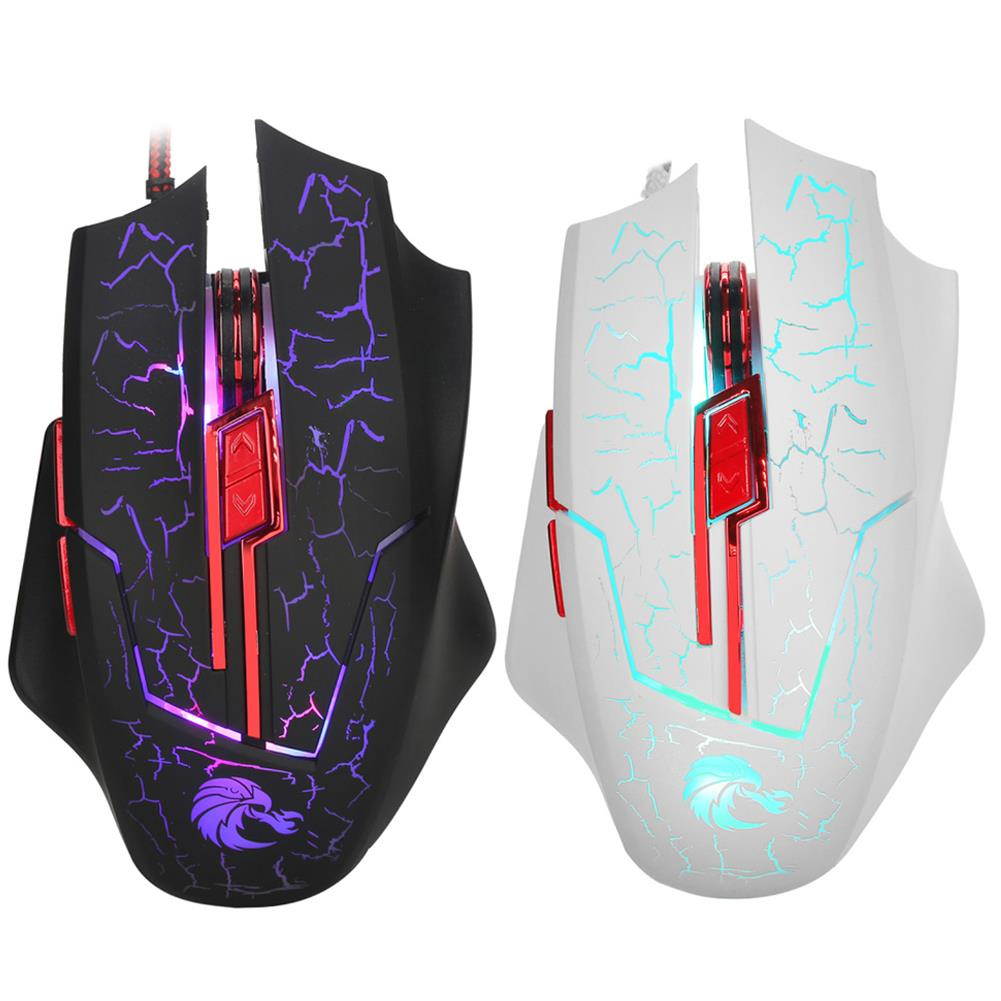 Colorful Backlit Ergonomic 6D USB Wired Gaming Mouse Adjustable 5500 DPI 6 Buttons Optical Computer Mice Gamer Mouse