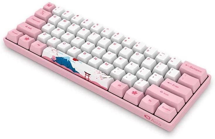 EPOMAKER AKKO 3061 World Tour Tokyo 61 Keys 60% Wired Mechanical Keyboard with PBT Keycaps, NKRO for Gamers/Mac/Win (Cherry Brown Switch, 61 Keys)