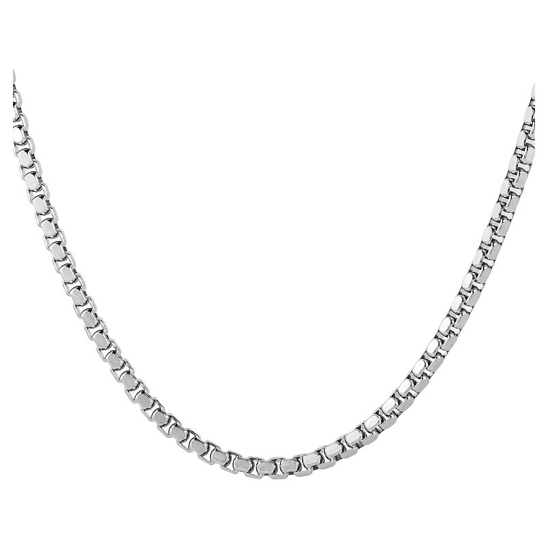 Men's West Coast Jewelry Stainless Steel Box Chain Necklace