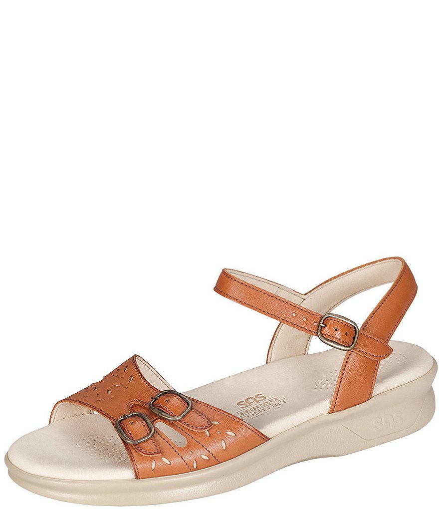 SAS Duo Leather Wedge Sandals