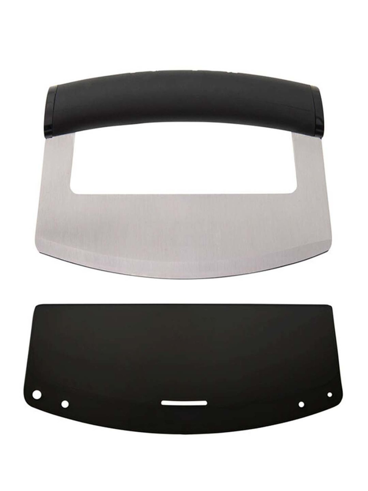 KitchenAid Black Medium Mezzaluna Knife With Curved Blade