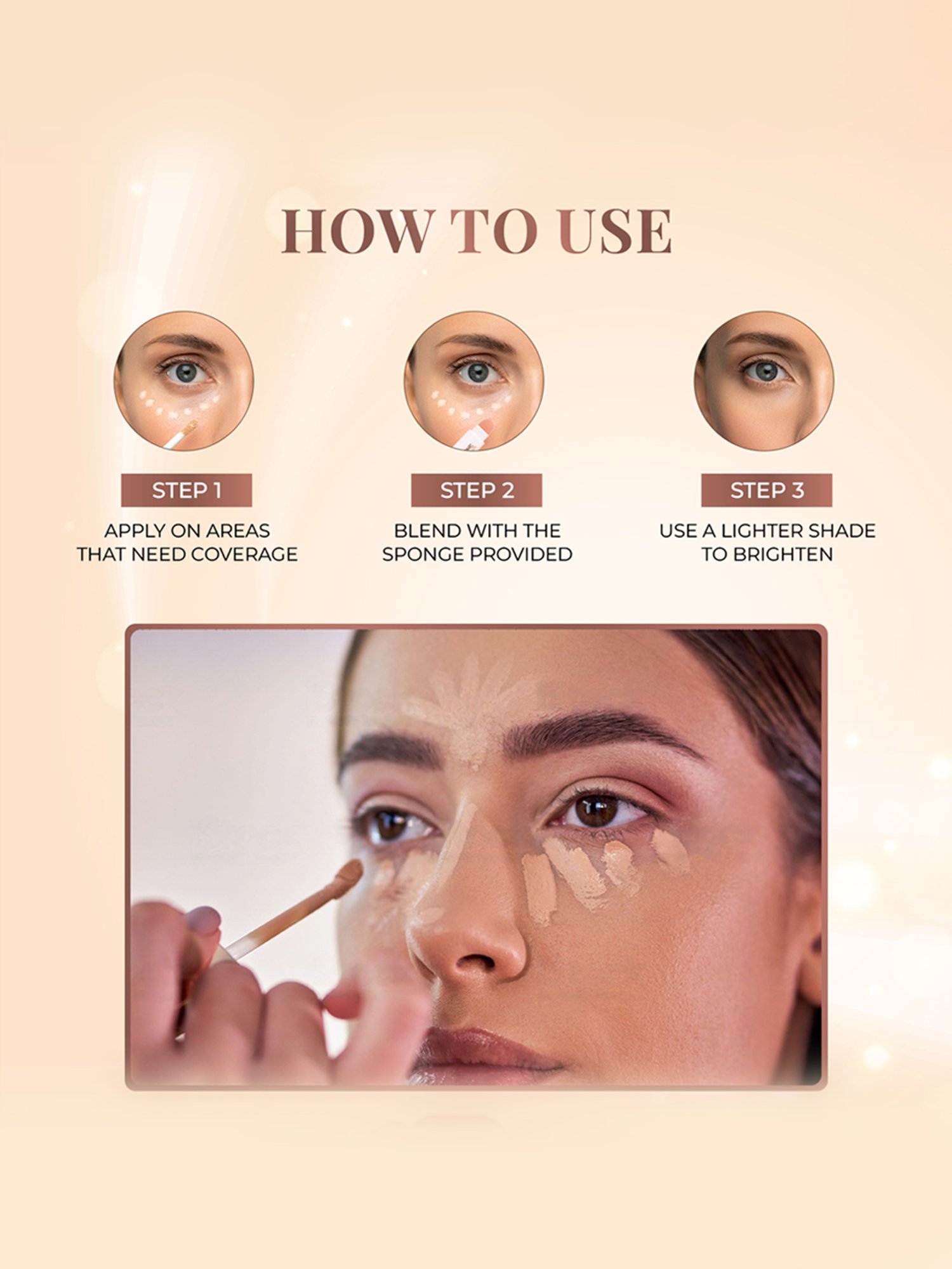 JUST HERBS Brightening & Correcting Concealer 04-Natural - 6 ml