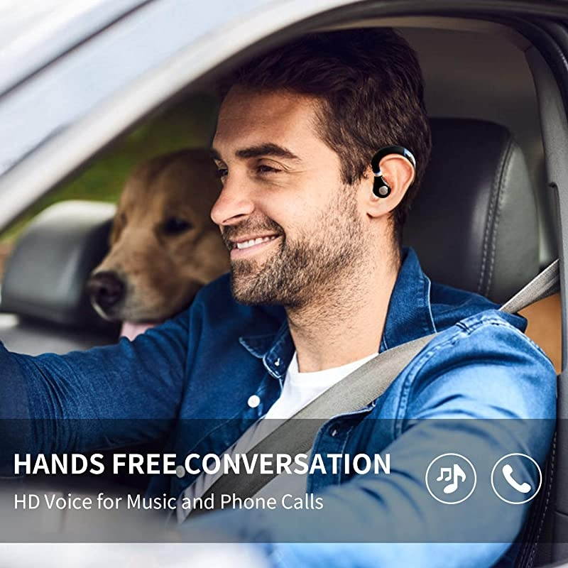 Bluetooth Headset  Wireless Earpiece V50 Ultralight Hands Free Business Earphone with Mic for BusinessOfficeDriving