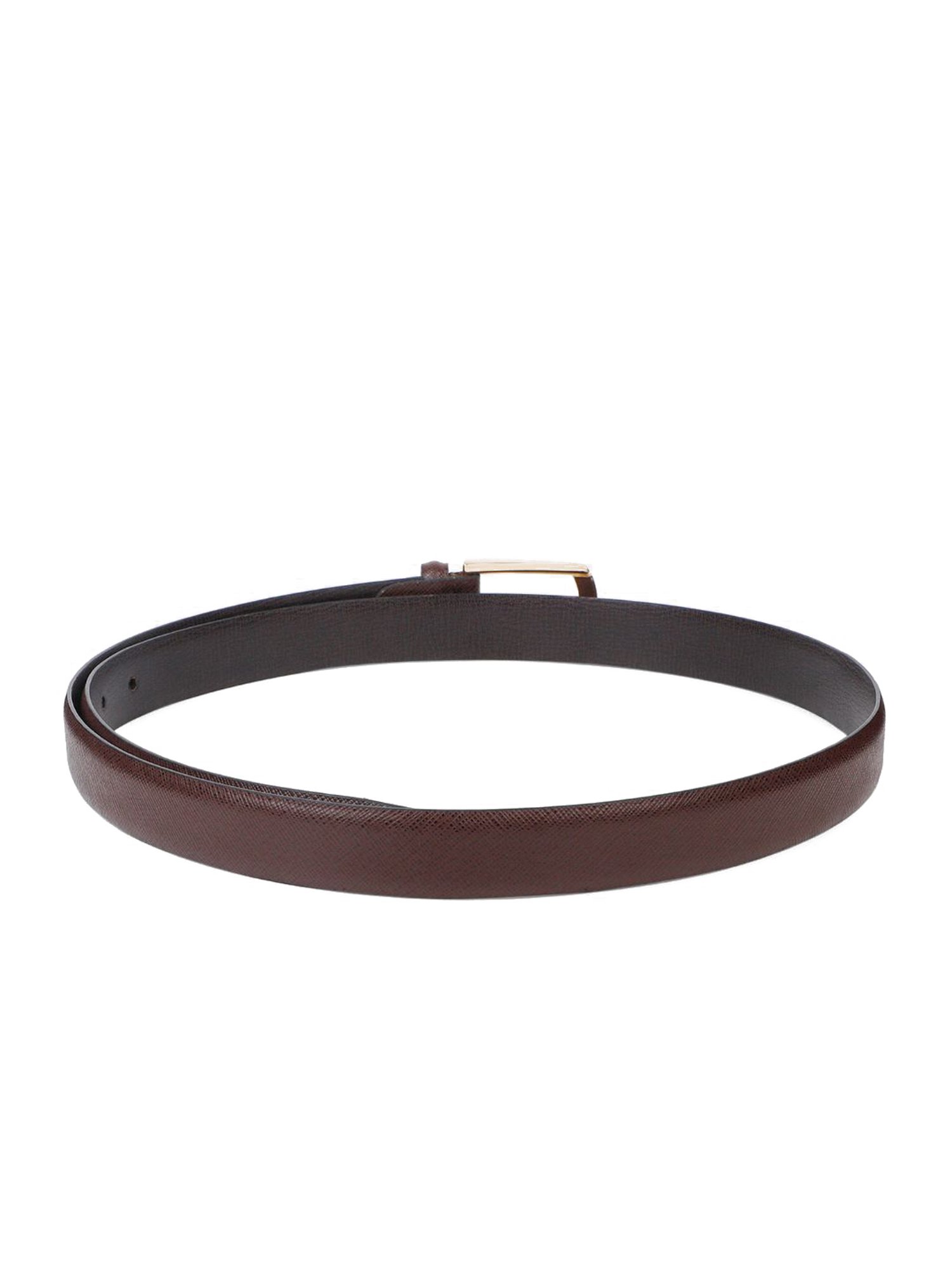 Carlton London Brown Textured Formal Belt for Women