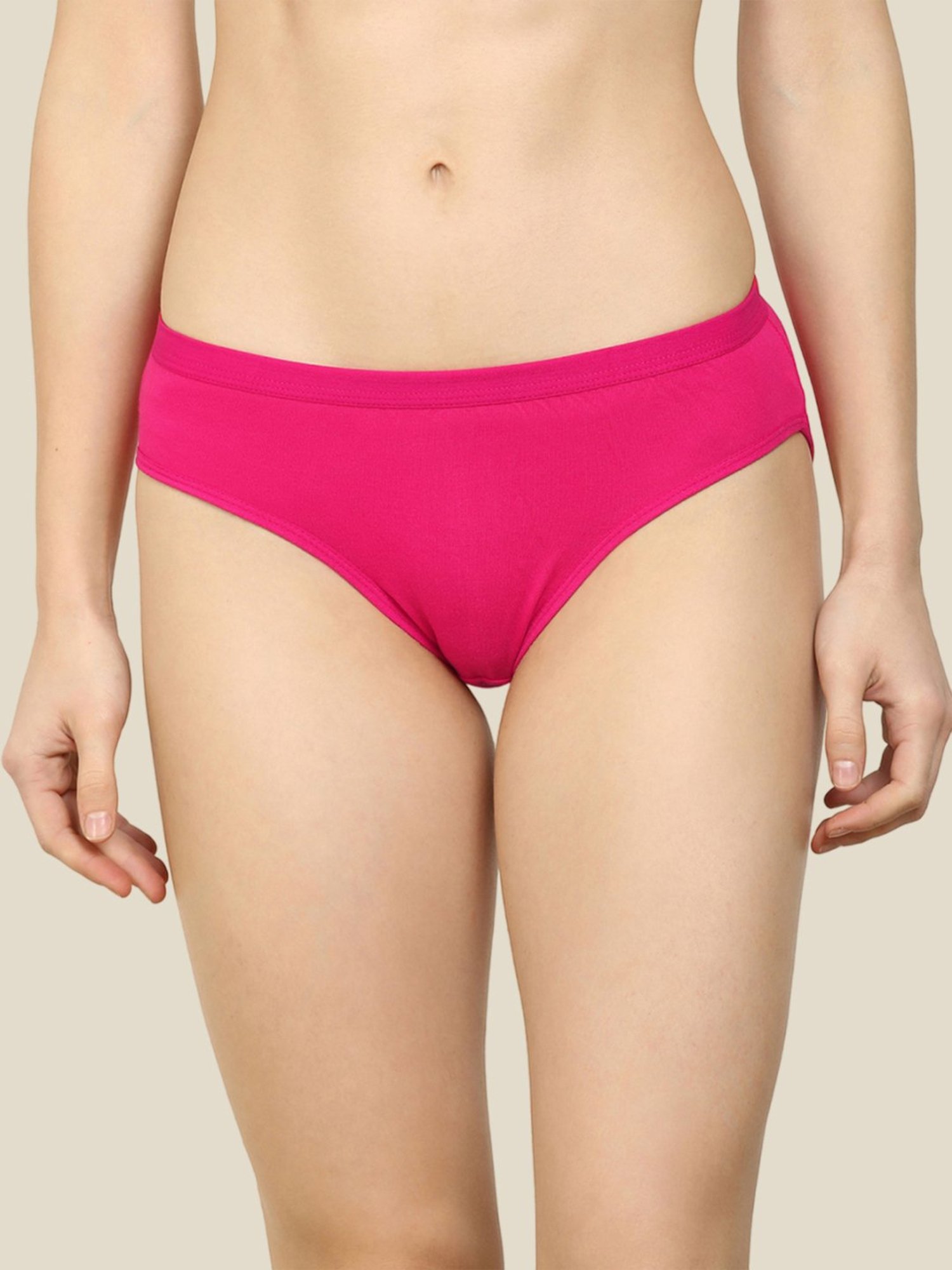 AROUSY Pink Cotton Hipster Panty