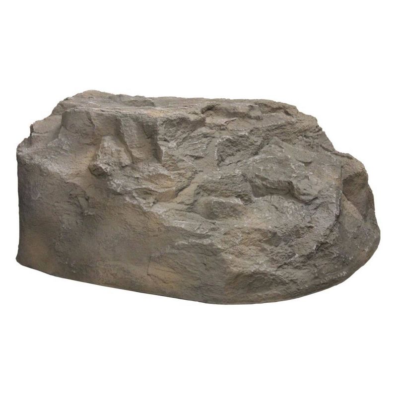 32" Textured Painted Garden Stone - Gray - Emsco