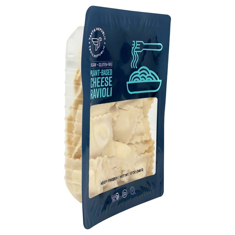 Taste Republic Frozen Vegan Gluten-Free Plant Based Cheese Ravioli - 12oz