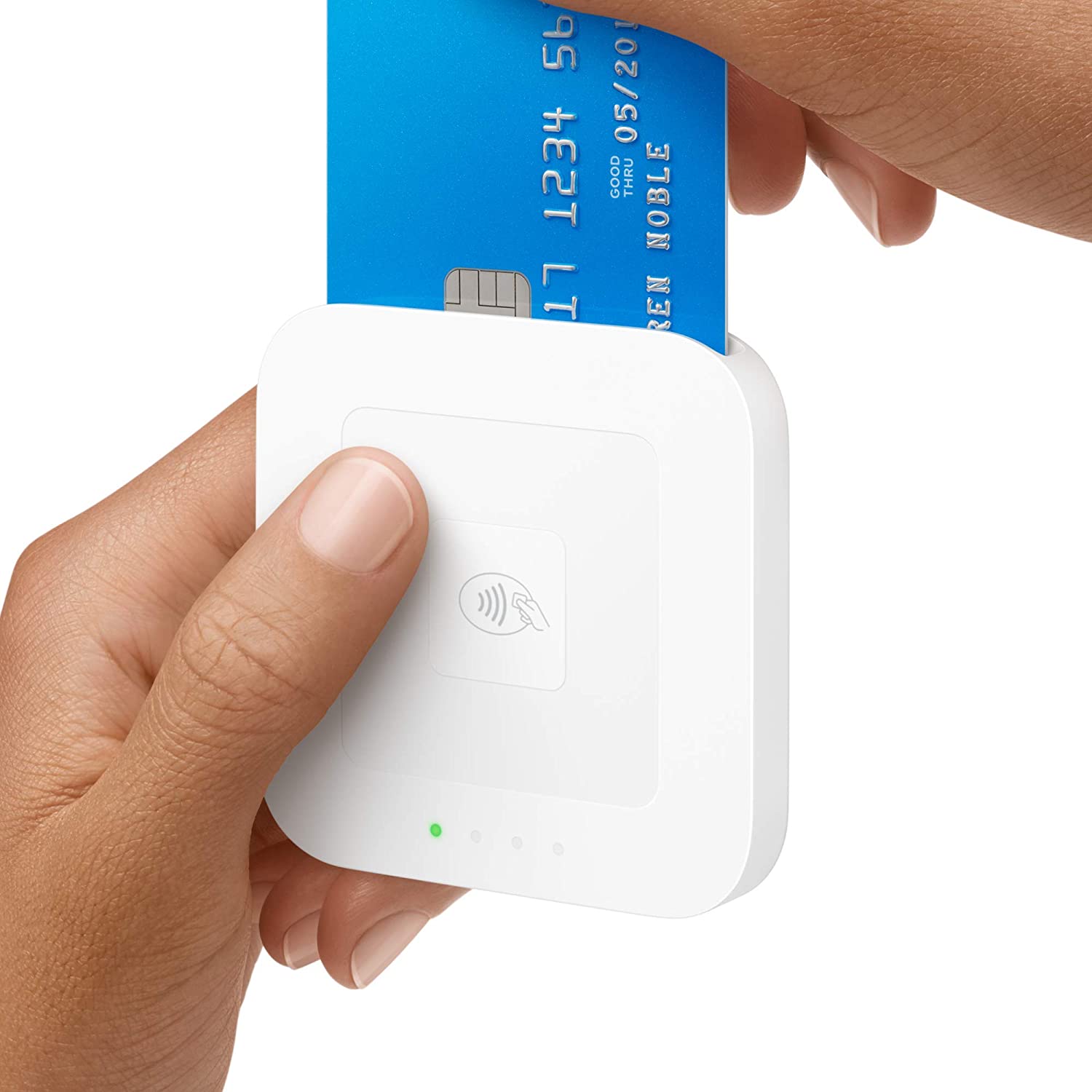 Square reader for contactless and chip readers