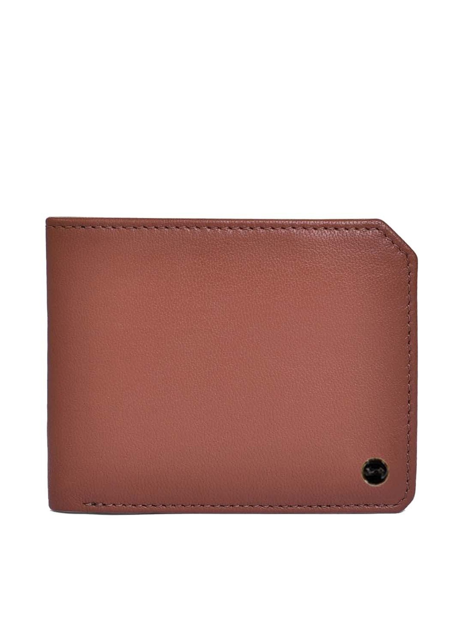BELWABA Tan Casual Leather Bi-Fold Wallet for Men