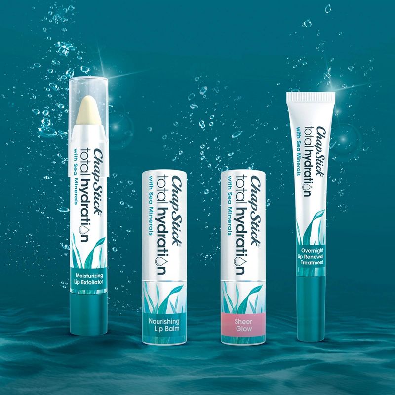 Chapstick Total Hydration Sea Minerals Overnight Renewal Lip Balm - 0.21oz