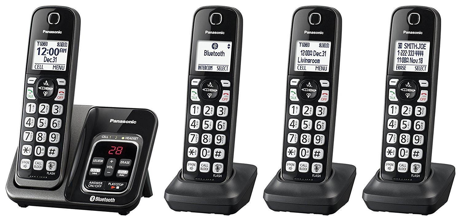 CL82257 DECT 60 Expandable Cordless Phone with Answering System and 2 Handset Rose Gold