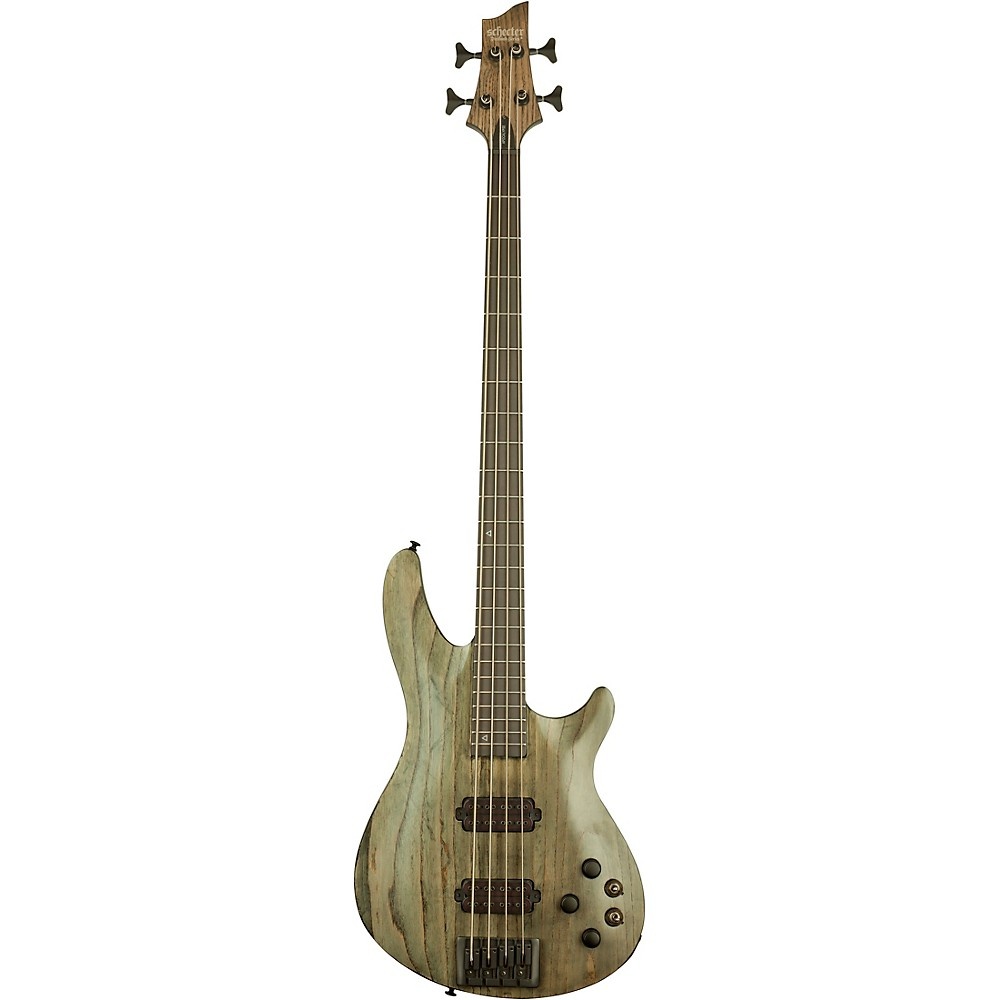 Schecter C-4 Apocalypse EX Electric Bass Guitar, Ebony Fretboard, Rusty Gray