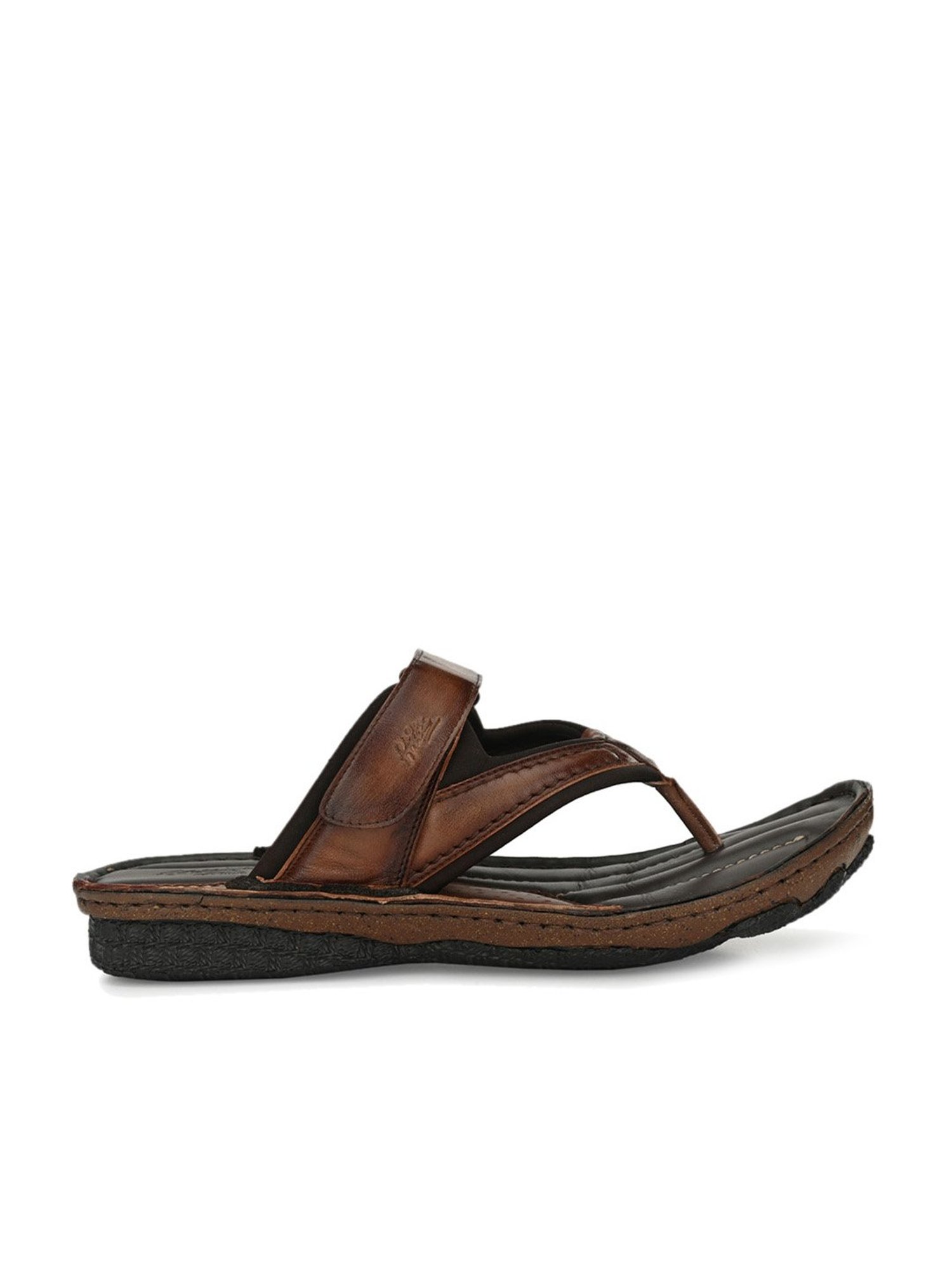 Hitz Men's Brown Thong Sandals