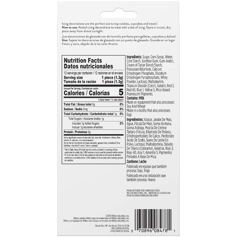 Wilton Unicorn Cupcake Decoration Kit - 0.56oz/12ct