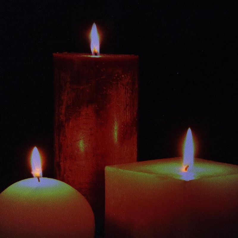 Northlight LED Lighted Tranquil Zen Triple Candles Canvas Wall Art 12" x 15.75"