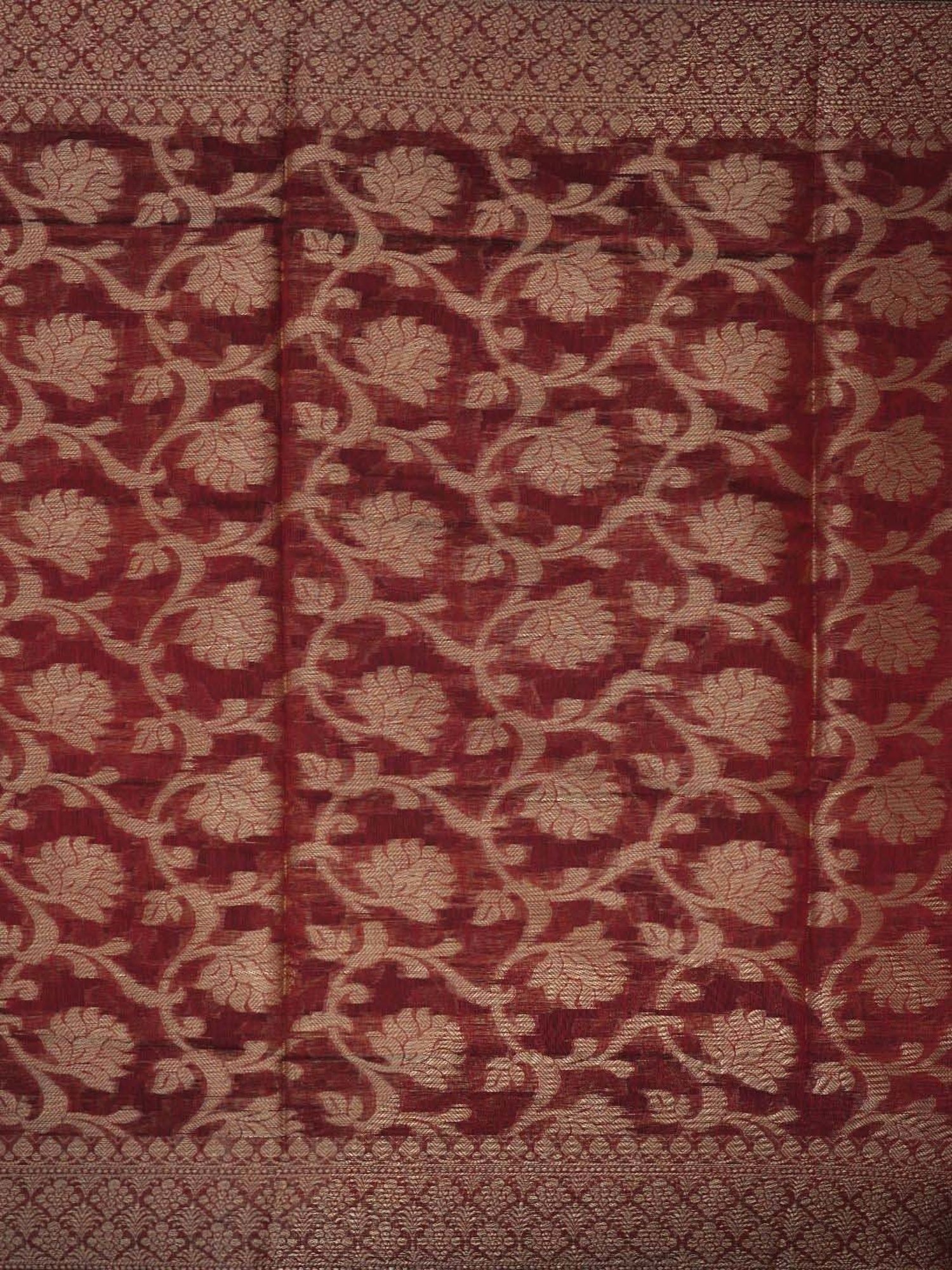 Jaipur Kurti Maroon Woven Pattern Unstitched Dress Material