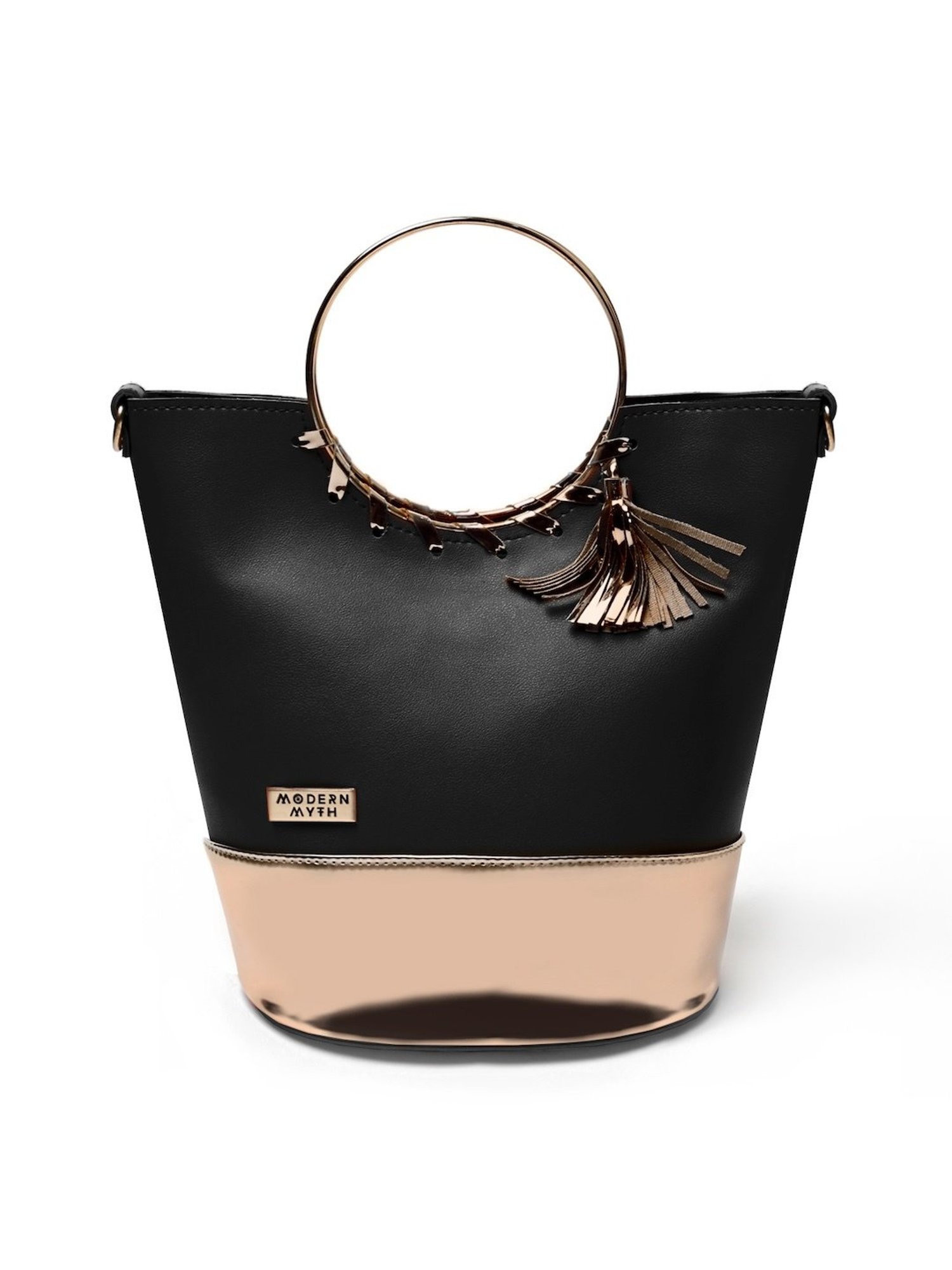 Modern Myth Spotlight Black Medium Bucket Handbag