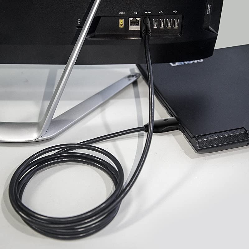 to AV Converter to RCAto AV 1080P to 3RCA CVBS AV Composite Video Audio Converter Adapter Supports PALNTSC with USB Charge Cable for PC Laptop HDTV DVD to AV Black