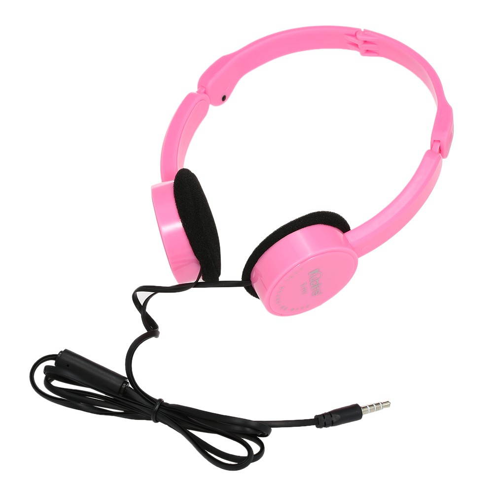 KUBITE T-111 3.5mm Wired Over-ear Headphones Foldable Sports Headset Portable Music Gaming Earphones w/ Microphone for Kids MP4 MP3 Smartphones Laptop Tablet PC