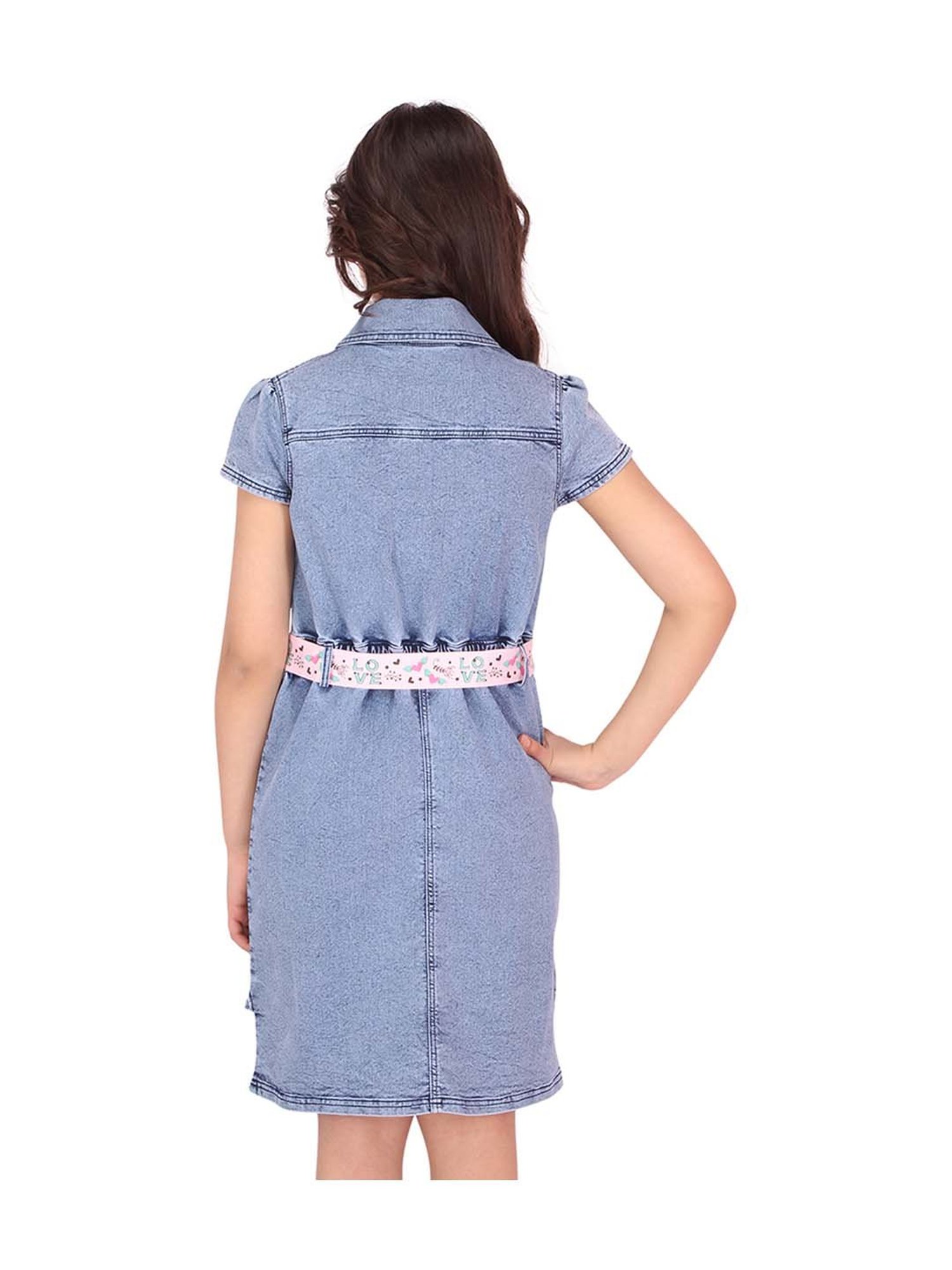 Cutecumber Kids Blue Washed Dress
