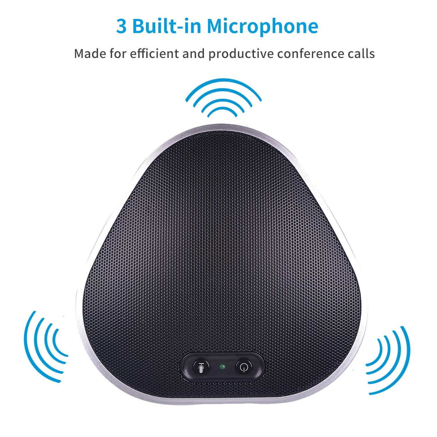 Tenveo AX6 USB Conference Speakerphone for Skype Business Conference Calls (TEVO-AX6)