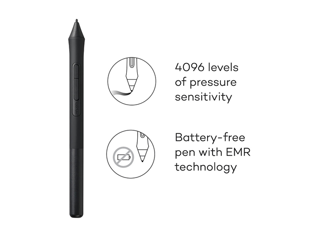 Wacom Intuos Wireless Graphics Drawing Tablet with 3 Bonus Software Included, 10.4" X 7.8", Black (CTL6100WLK0)