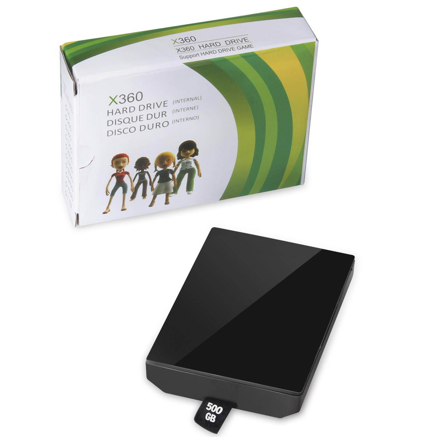 Etekcity 500GB HDD Slim XBOX360 Xbox 360 For Microsoft Hard Drive Internal Disk US - Black