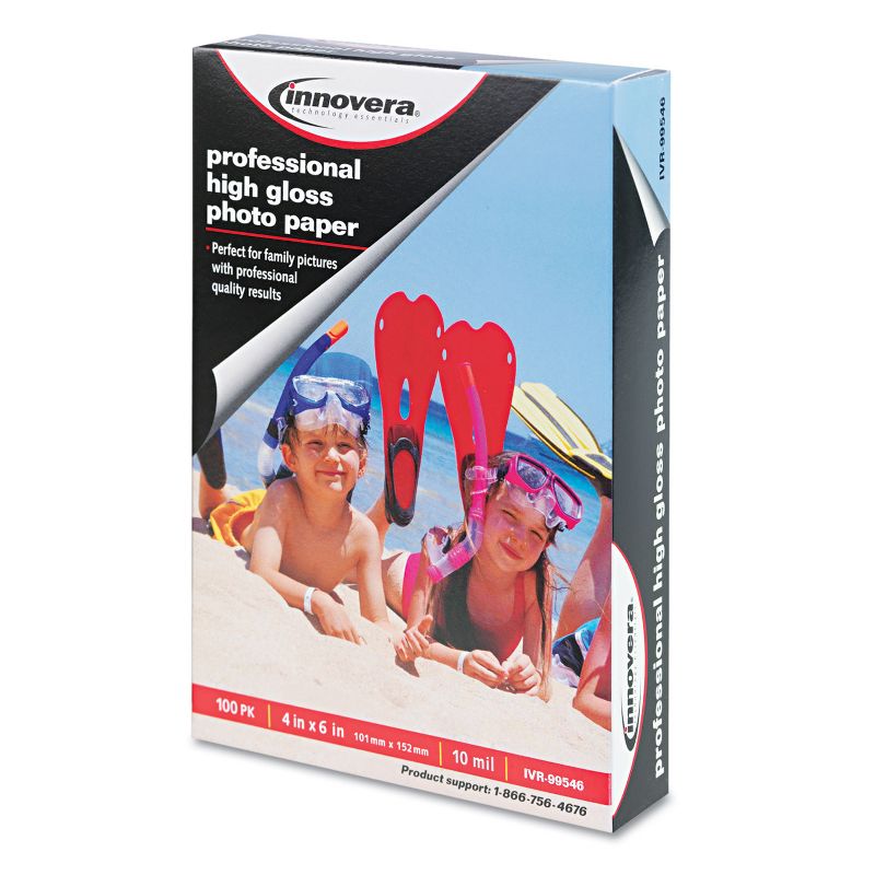 Innovera High-Gloss Photo Paper 4 x 6 100 Sheets/Pack 99546