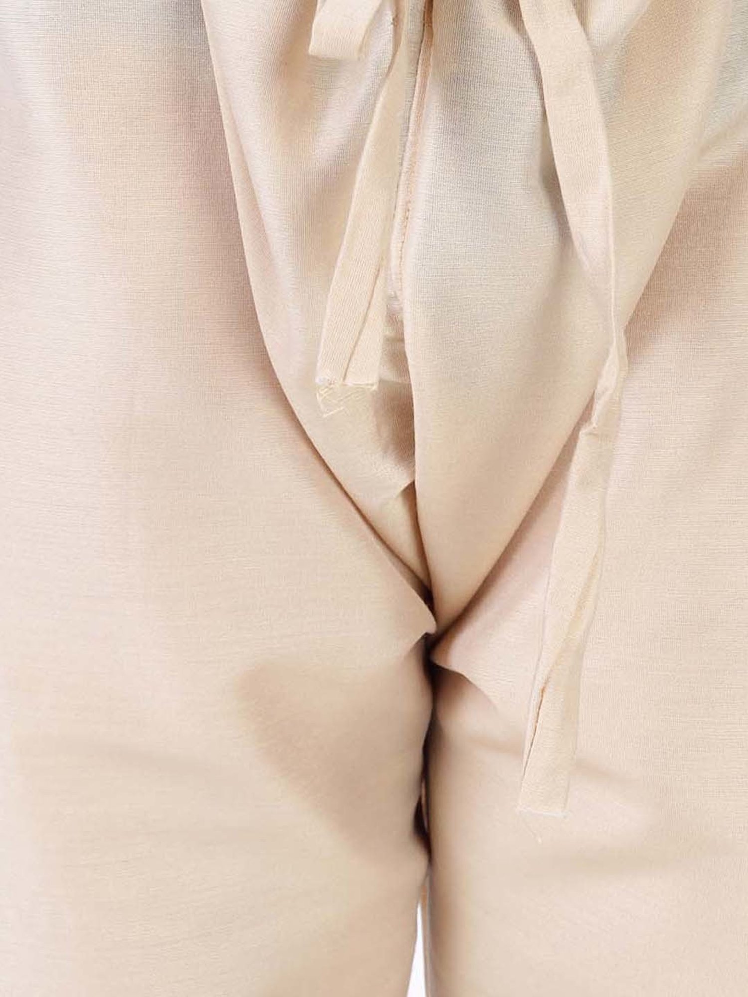 TABARD Kids Beige & Red Cotton Printed Kurta Set