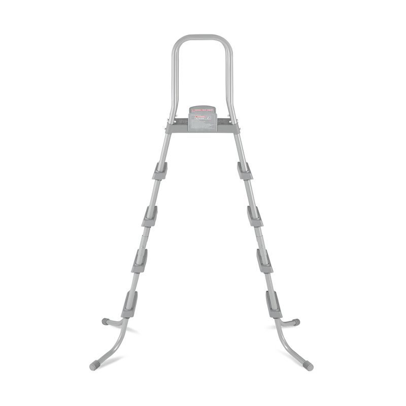Bestway 58337E 52-Inch Steel Above Ground Swimming Pool Ladder No-Slip Steps