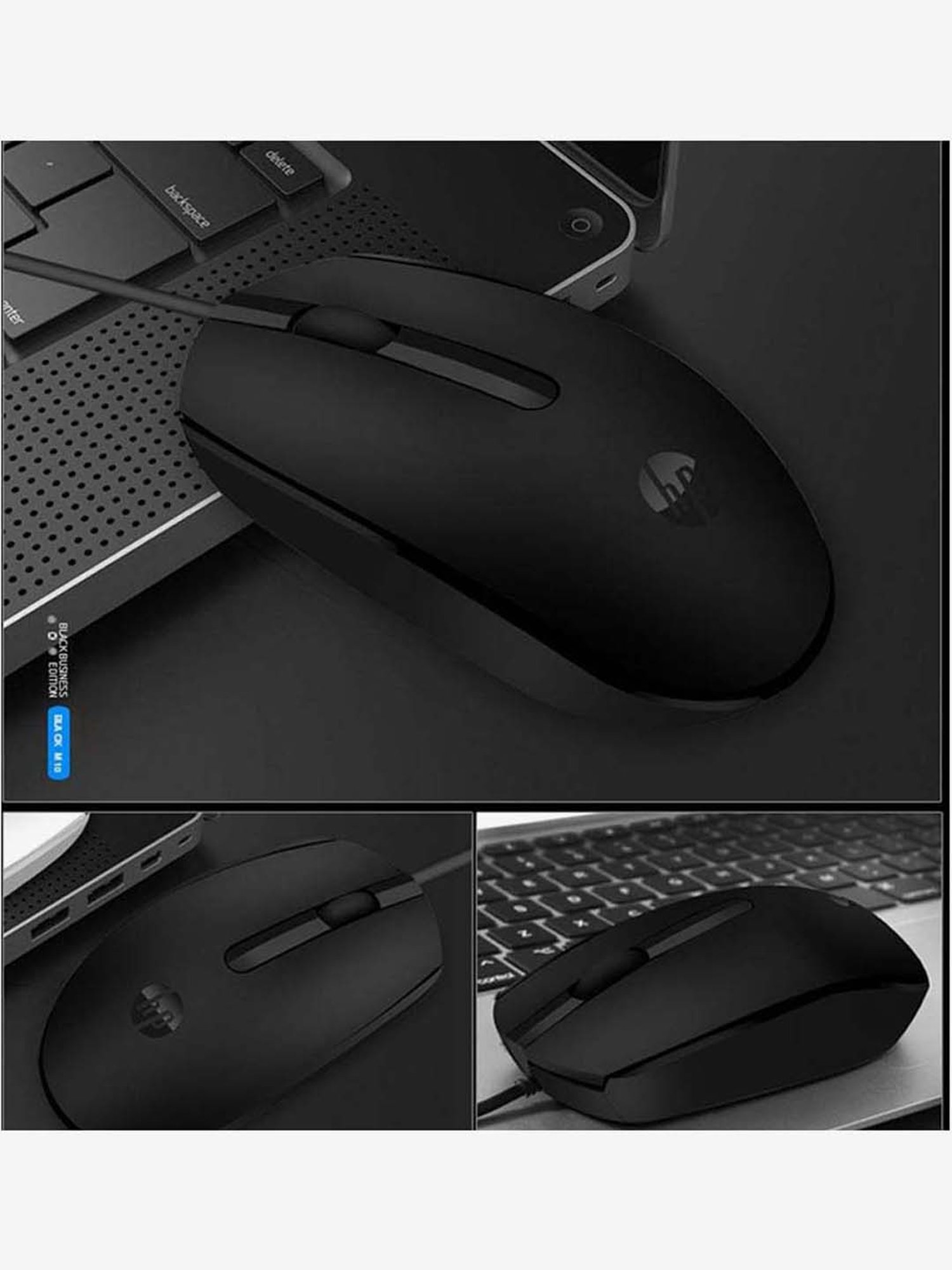 HP HY M10 7YA10PA Wired Mouse (Black)