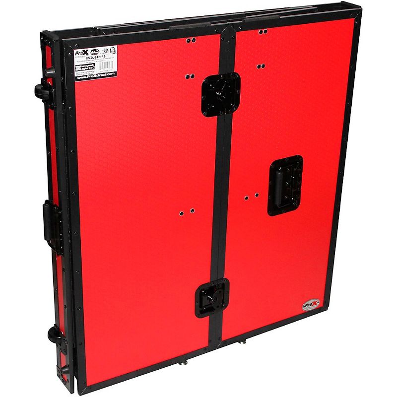 ProX Transformer Series Fold Away DJ Table - Red/Black (XS-DJSTNRB)