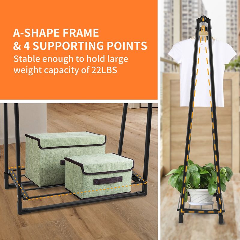 Home Basics Over the Door Metal Closet Rod, Silver